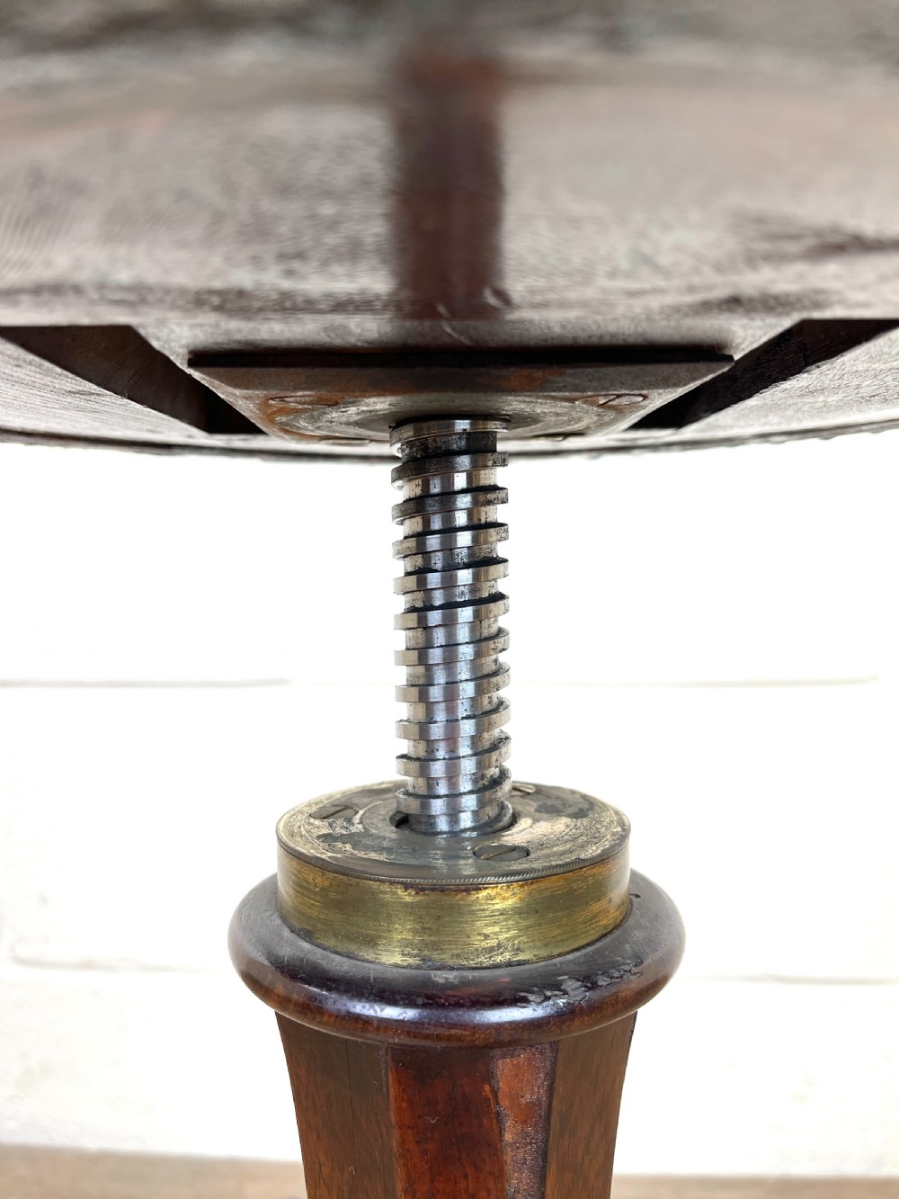 Antique Victorian Mahogany Piano Stool View IX