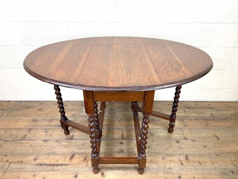 Antique Oak Gateleg Table View VIII