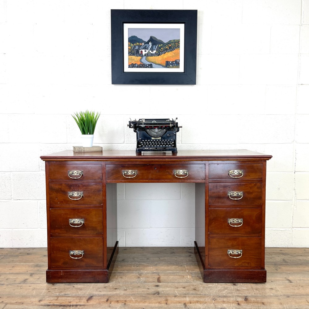 Early 20th Century Antique Mahogany Desk View II