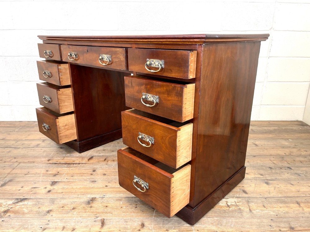 Early 20th Century Antique Mahogany Desk View IX