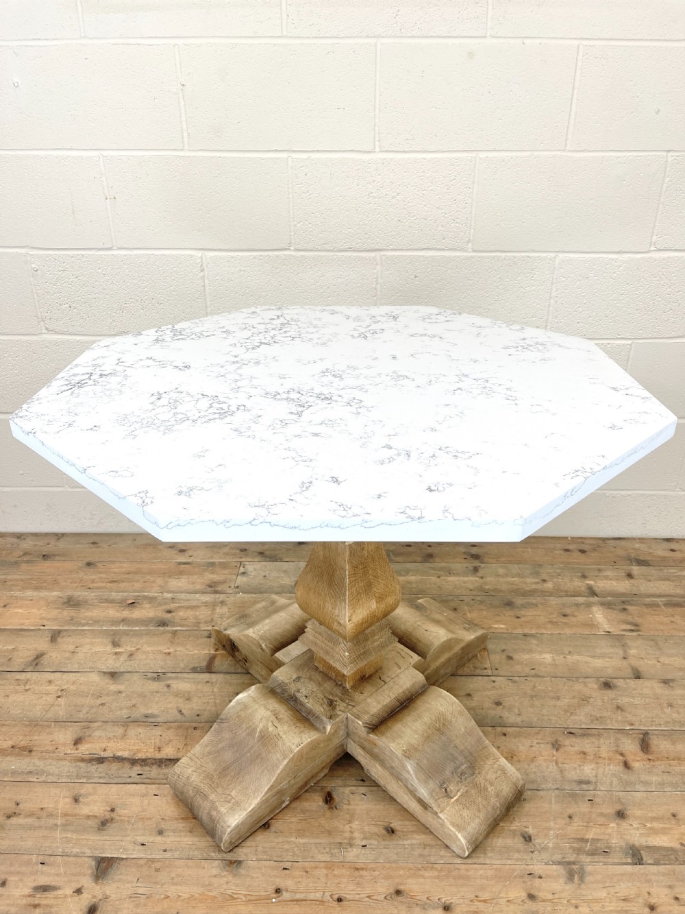 Octagonal Shaped Marble Top Centre Table View IX