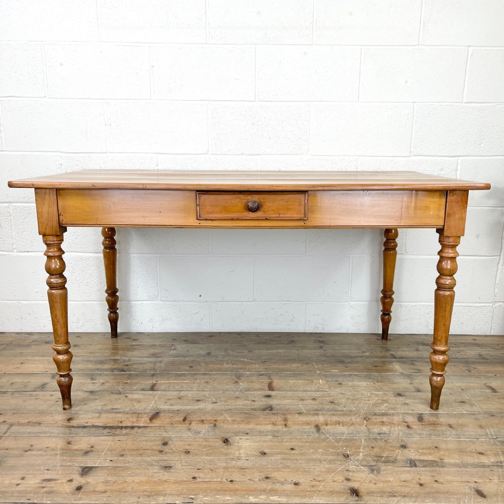 Antique Cherry Wood Farmhouse Kitchen Table