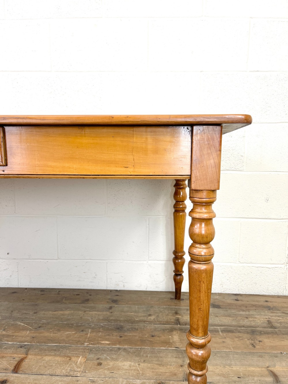 Antique Cherry Wood Farmhouse Kitchen Table View IV