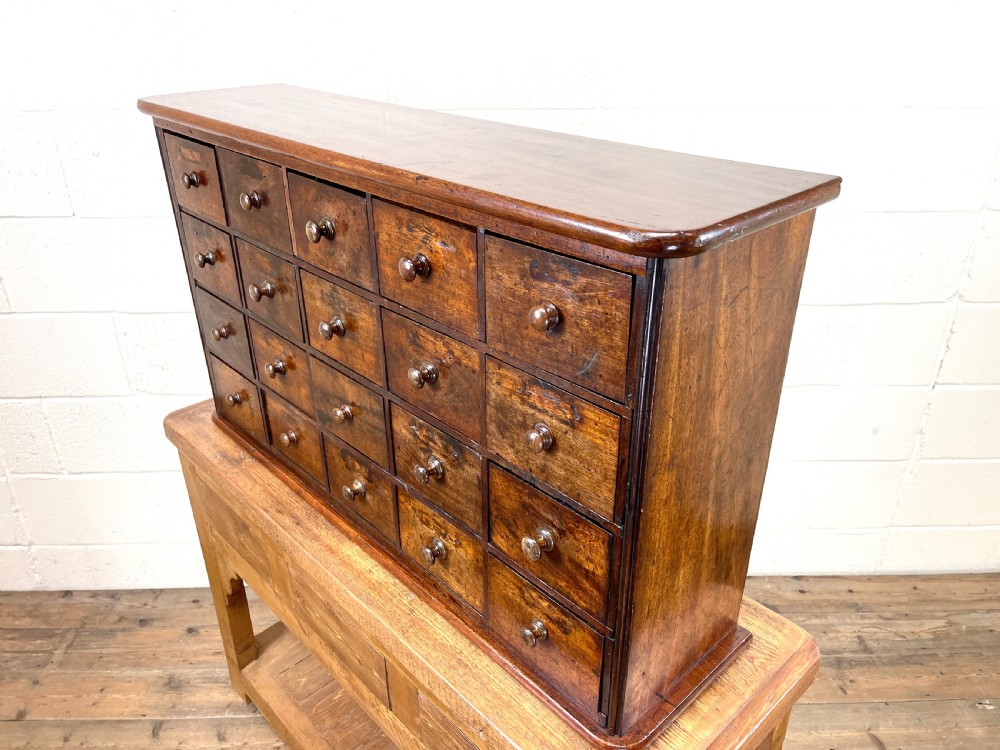 Antique Wooden Bank of Drawers  View VII