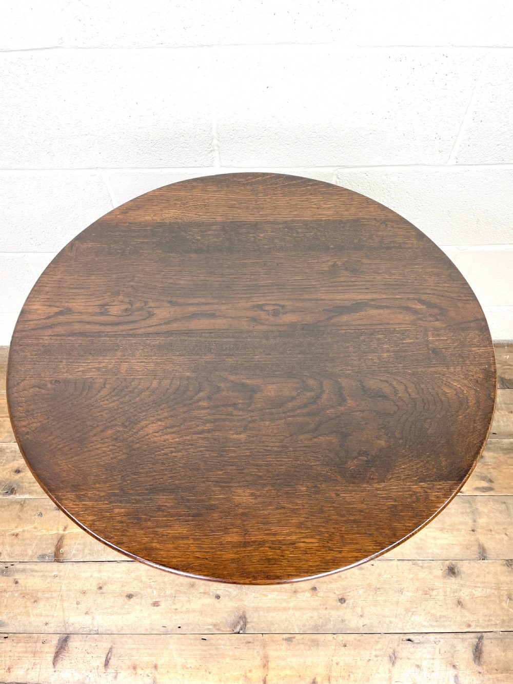 Antique Oak Tripod Table  View VI