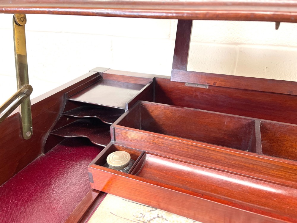 Edwardian Mahogany Metamorphic Writing Desk by ‘Edwards & Sons’  View VI