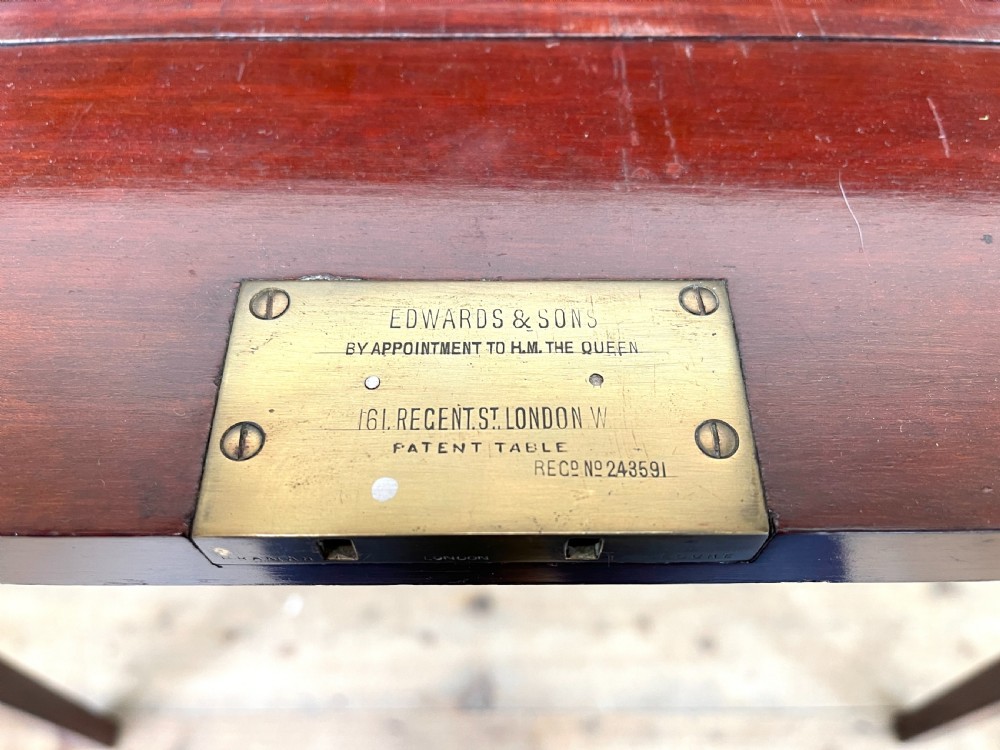 Edwardian Mahogany Metamorphic Writing Desk by ‘Edwards & Sons’  View VII