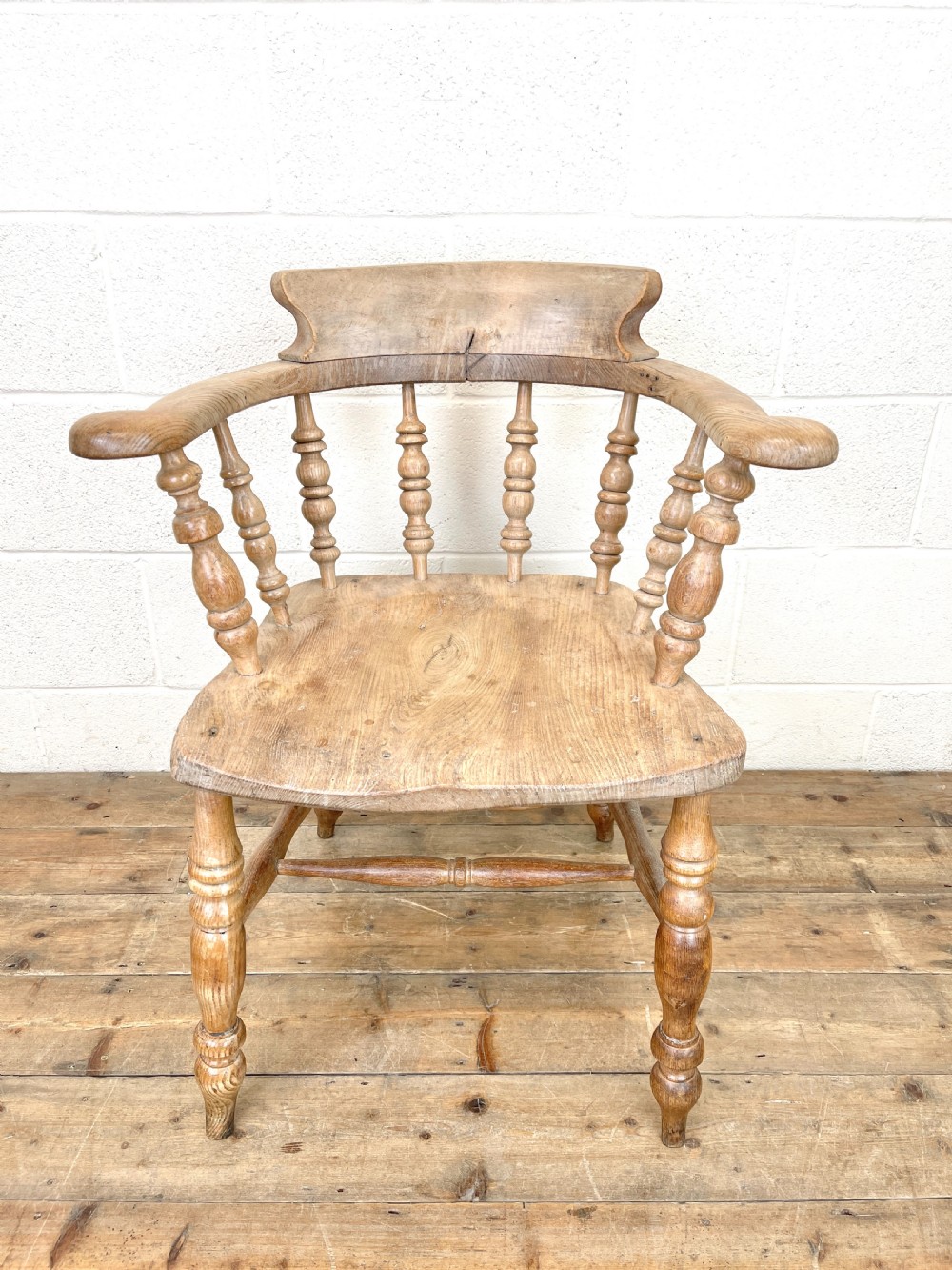 Pair of Antique Smoker’s Bow Chairs  View V