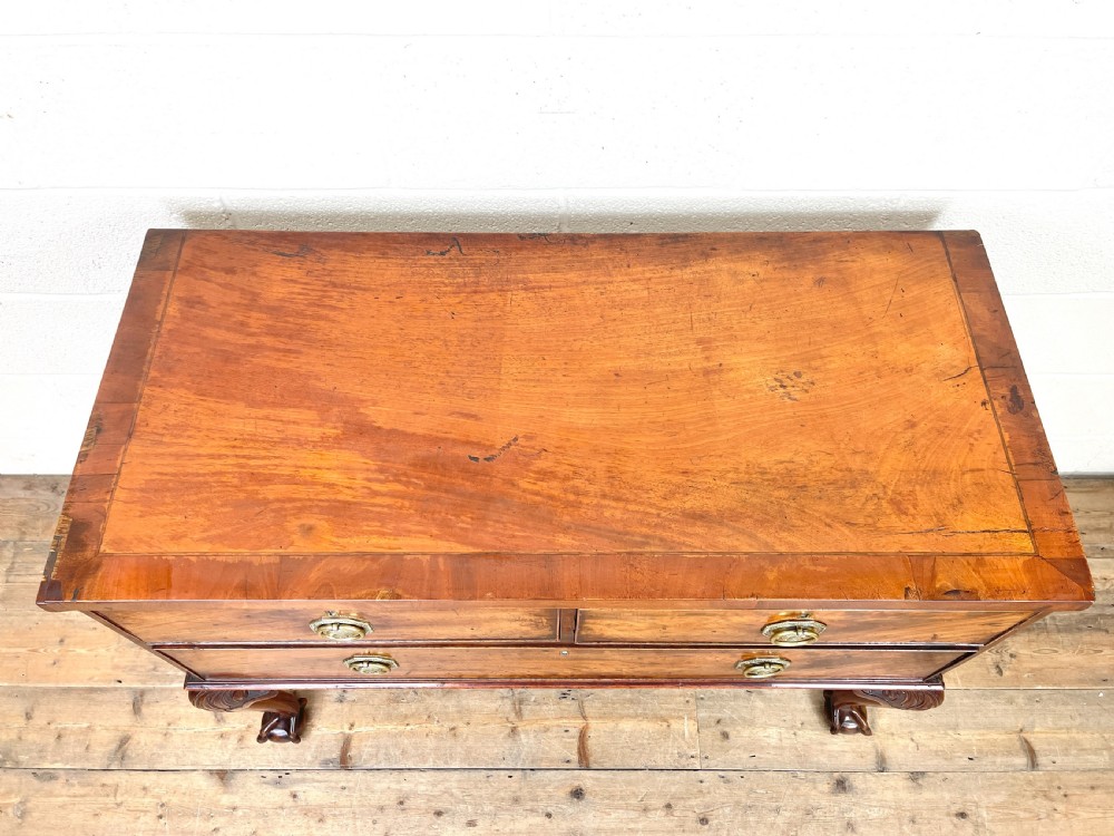 Antique Queen Anne Style Mahogany Side Table View V
