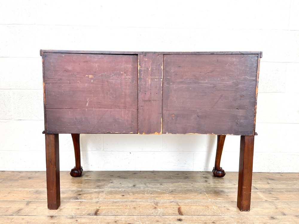 Antique Queen Anne Style Mahogany Side Table View X