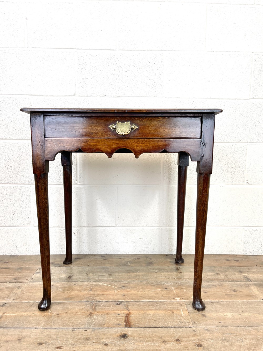Small 18th Century Antique Oak Side Table