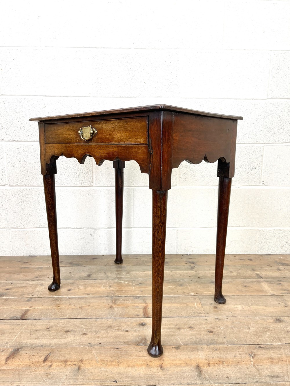 Small 18th Century Antique Oak Side Table View VI
