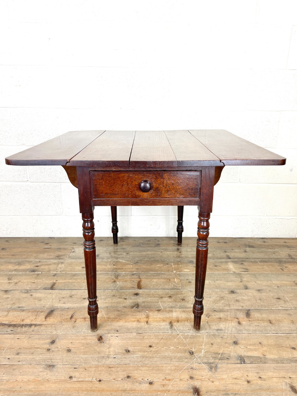 Antique 19th Century Welsh Oak Pembroke Table  View VI