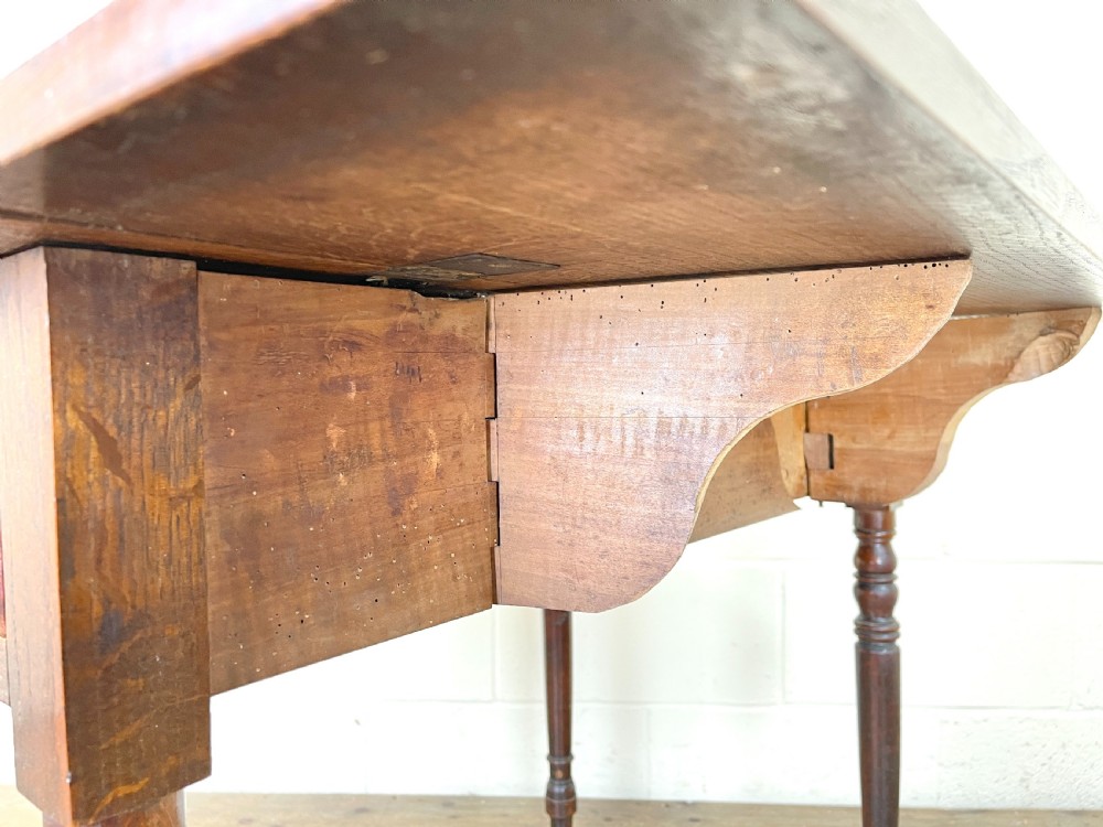Antique 19th Century Welsh Oak Pembroke Table  View IX