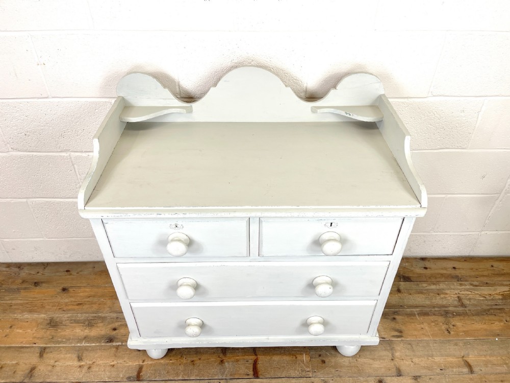 Painted Victorian Pine Chest of Drawers View VI