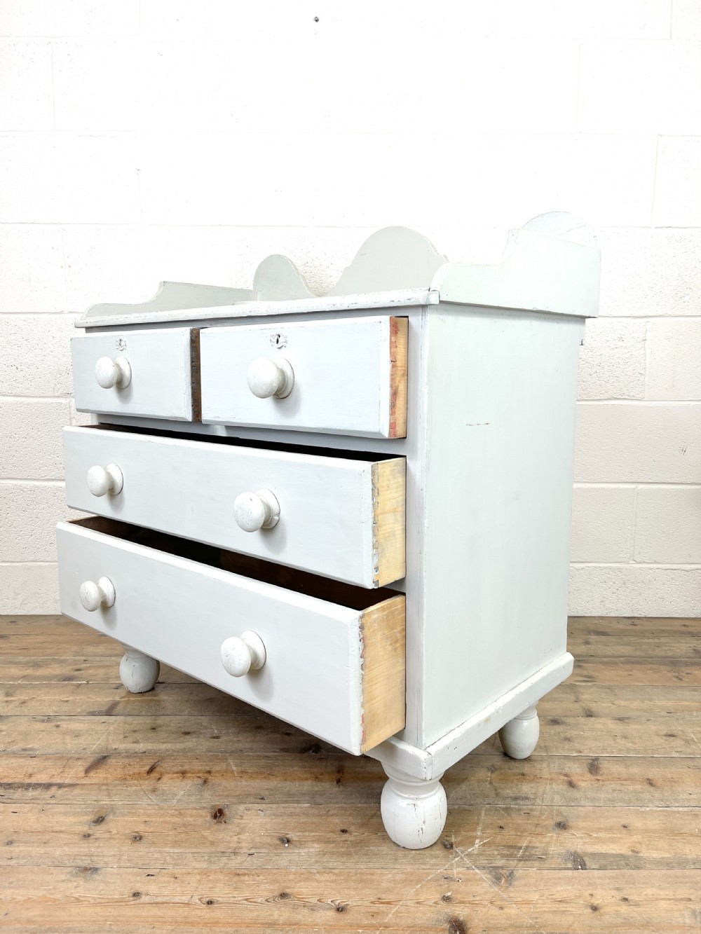 Painted Victorian Pine Chest of Drawers View VII
