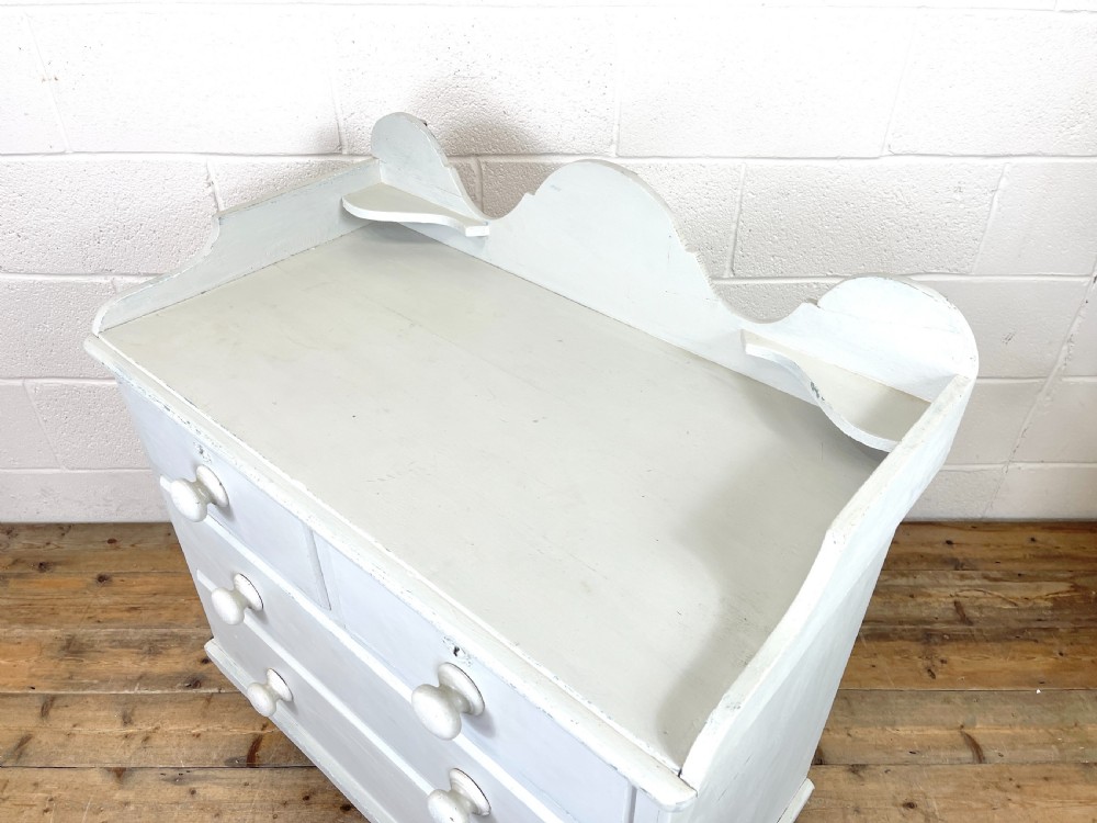 Painted Victorian Pine Chest of Drawers View IX
