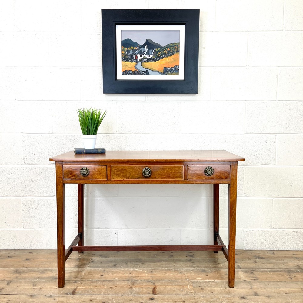 Antique Mahogany Side Table with Drawers View II
