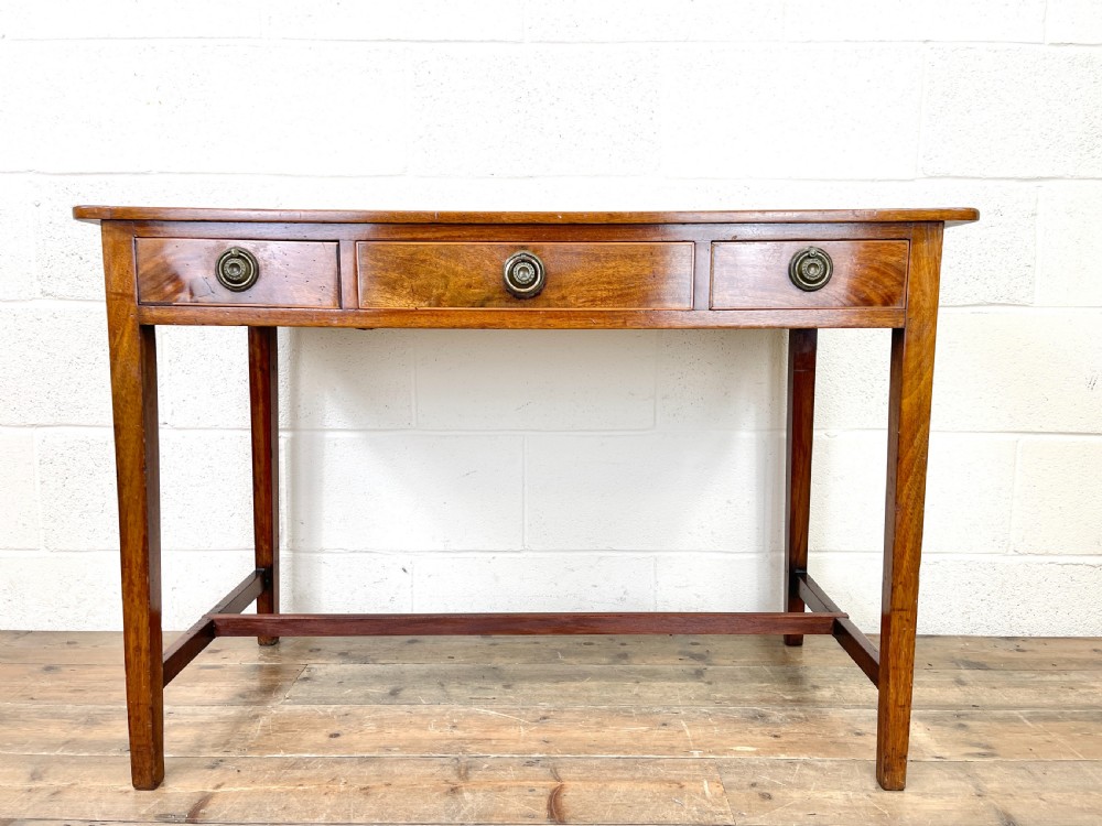 Antique Mahogany Side Table with Drawers