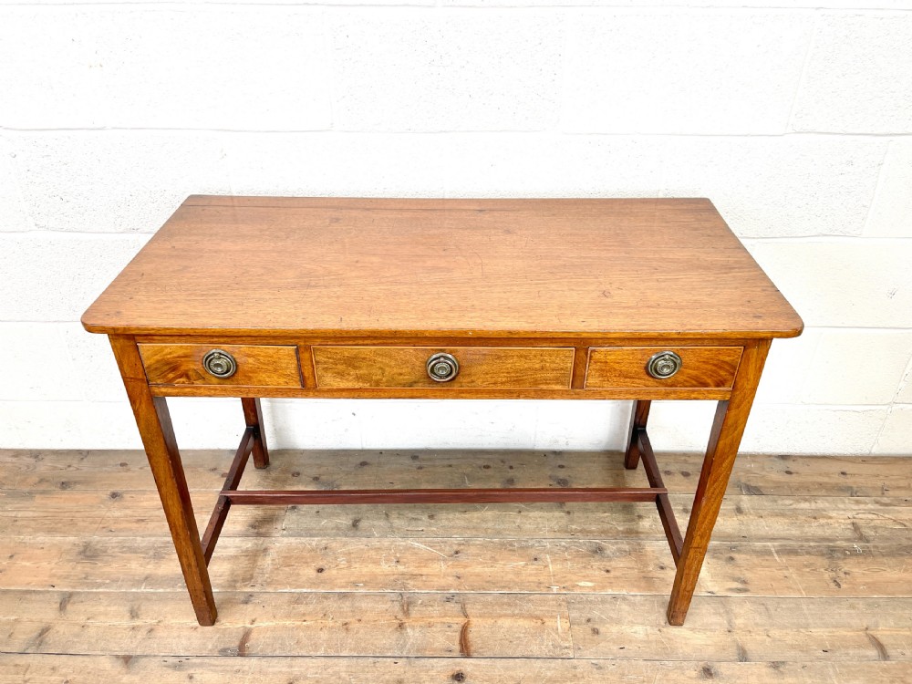 Antique Mahogany Side Table with Drawers View III