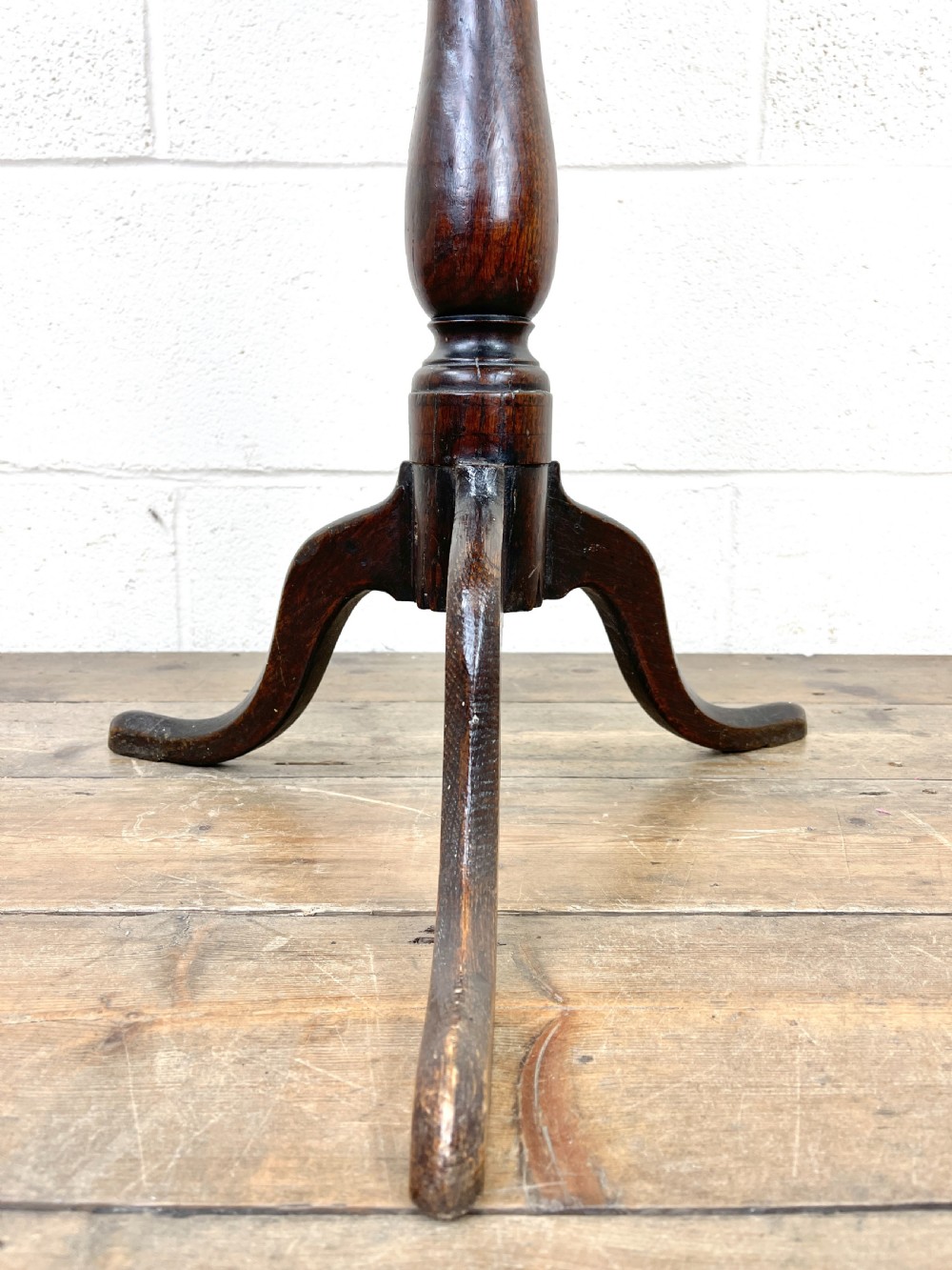 Small Georgian Oak Tripod Side Table View VII