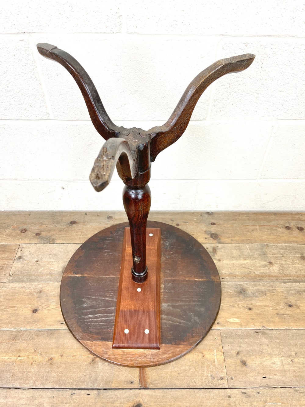 Small Georgian Oak Tripod Side Table View IX