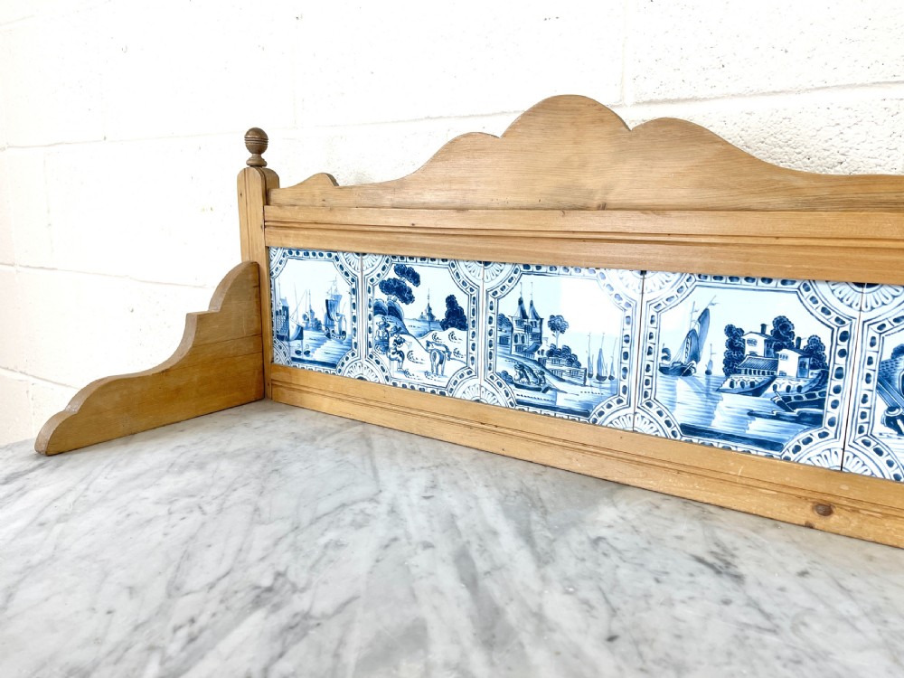 Antique Pine and Marble Washstand View VI
