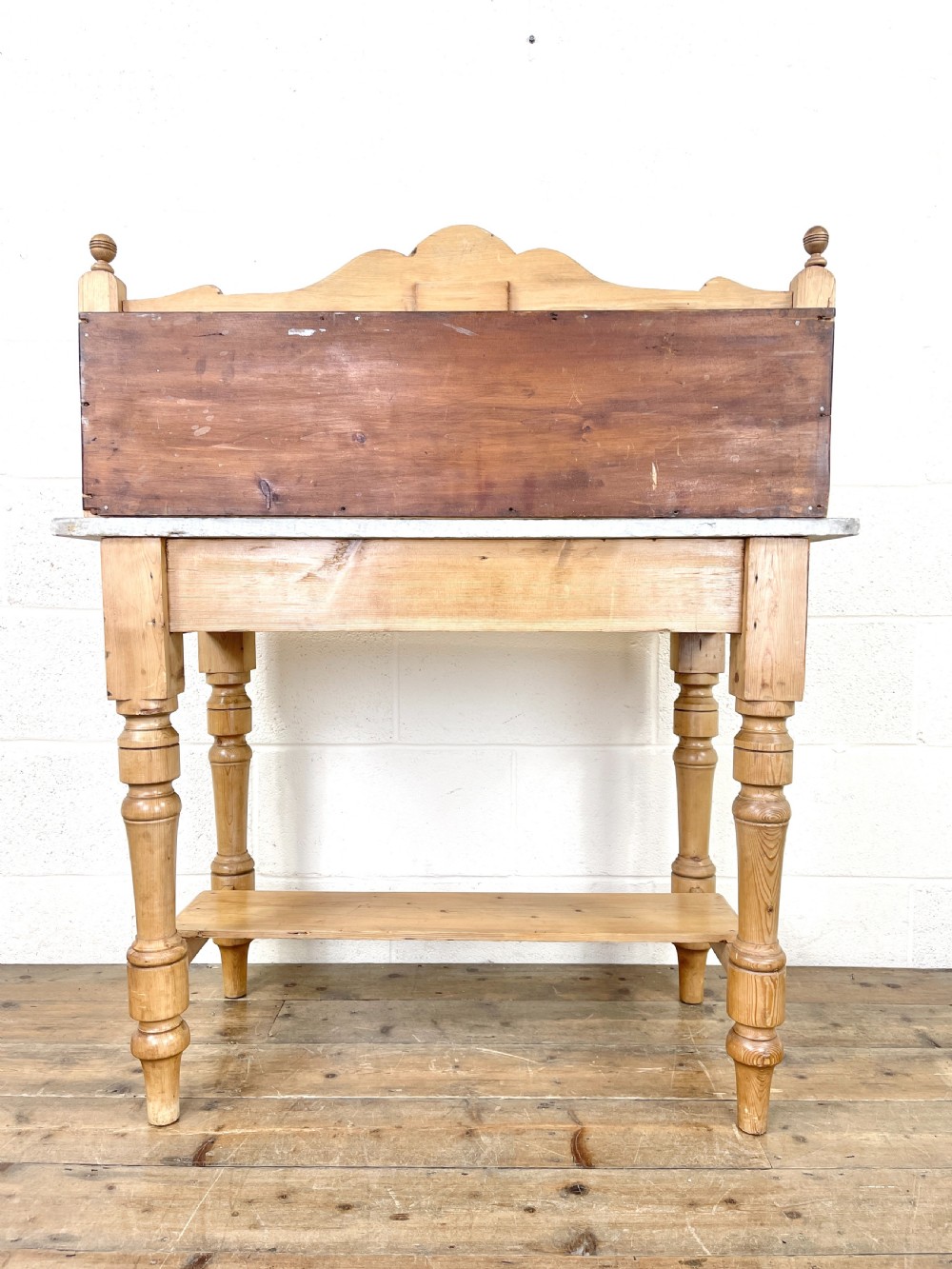 Antique Pine and Marble Washstand View X
