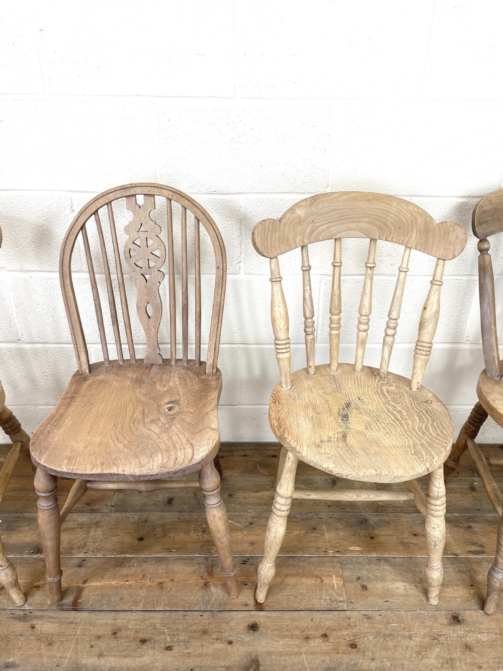 Four Mix and Match Farmhouse Kitchen Chairs  View VI