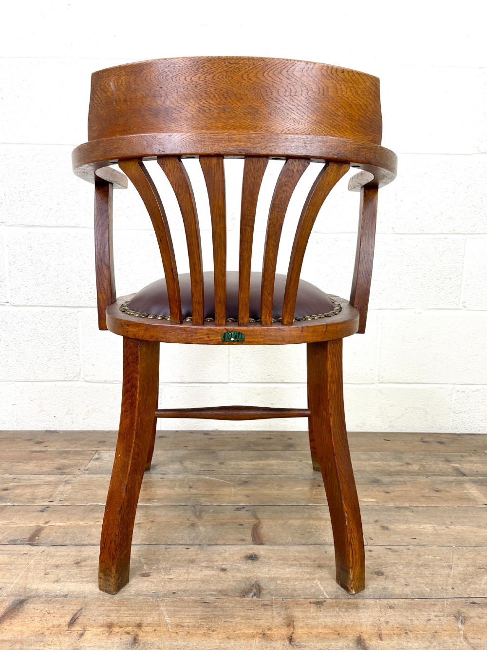 Early 20th Century Antique Oak Desk Chair View VIII