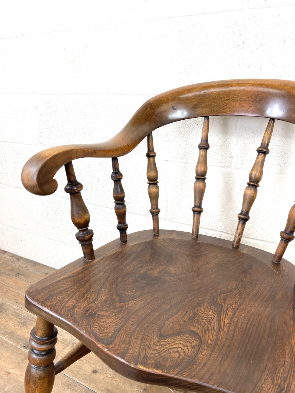 Antique 19th Century Smoker’s Bow Chair View IV