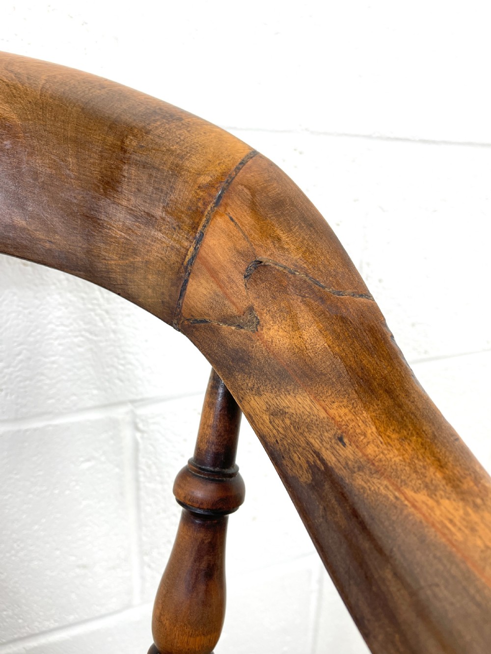 Antique 19th Century Smoker’s Bow Chair View V