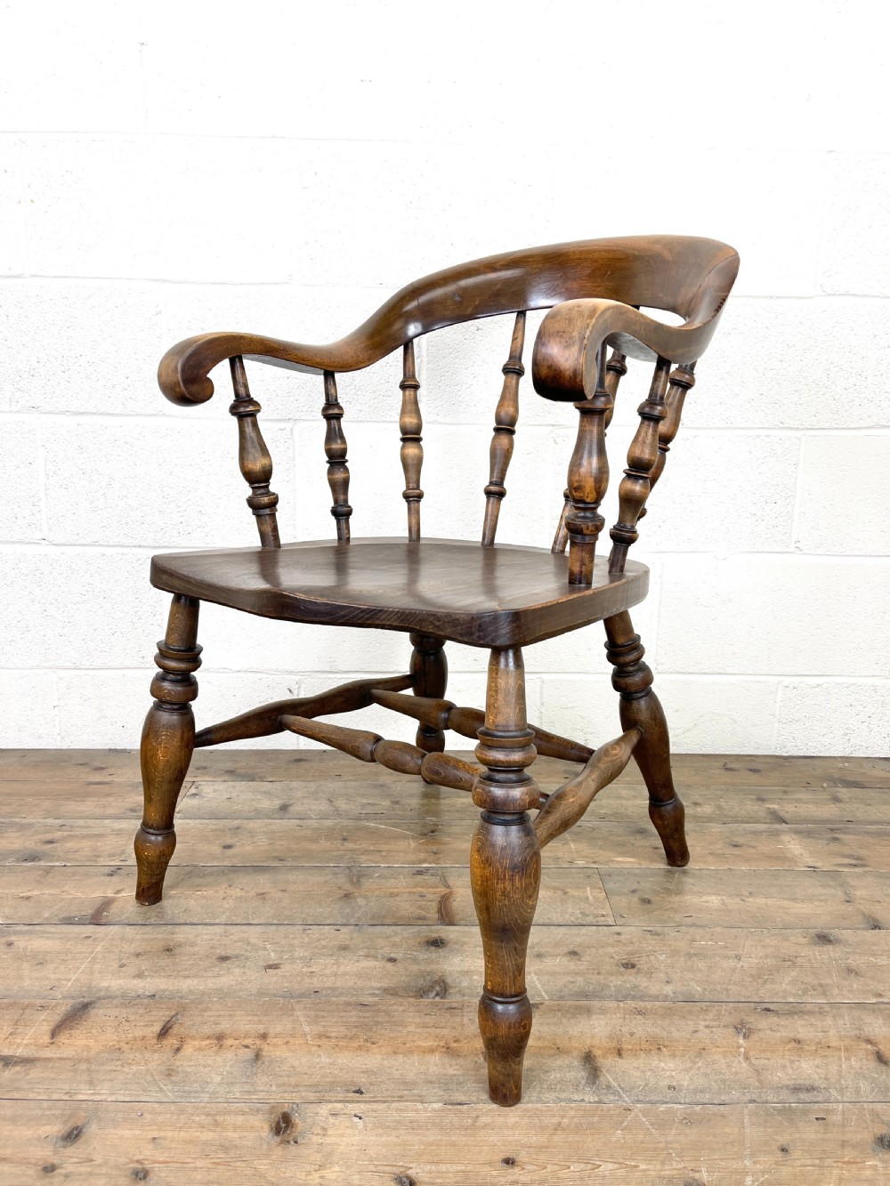 Antique 19th Century Smoker’s Bow Chair View VI