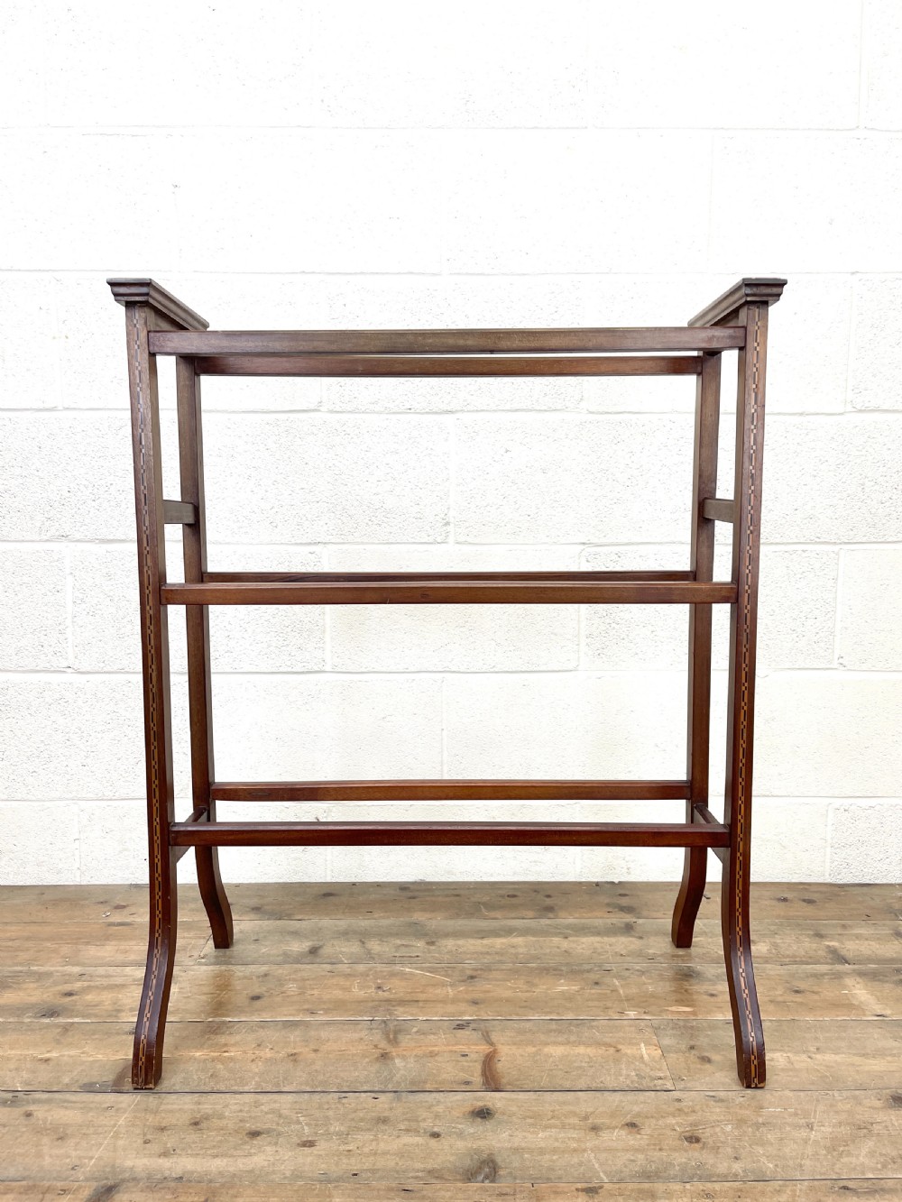 Edwardian Inlaid Mahogany Towel Rail View II