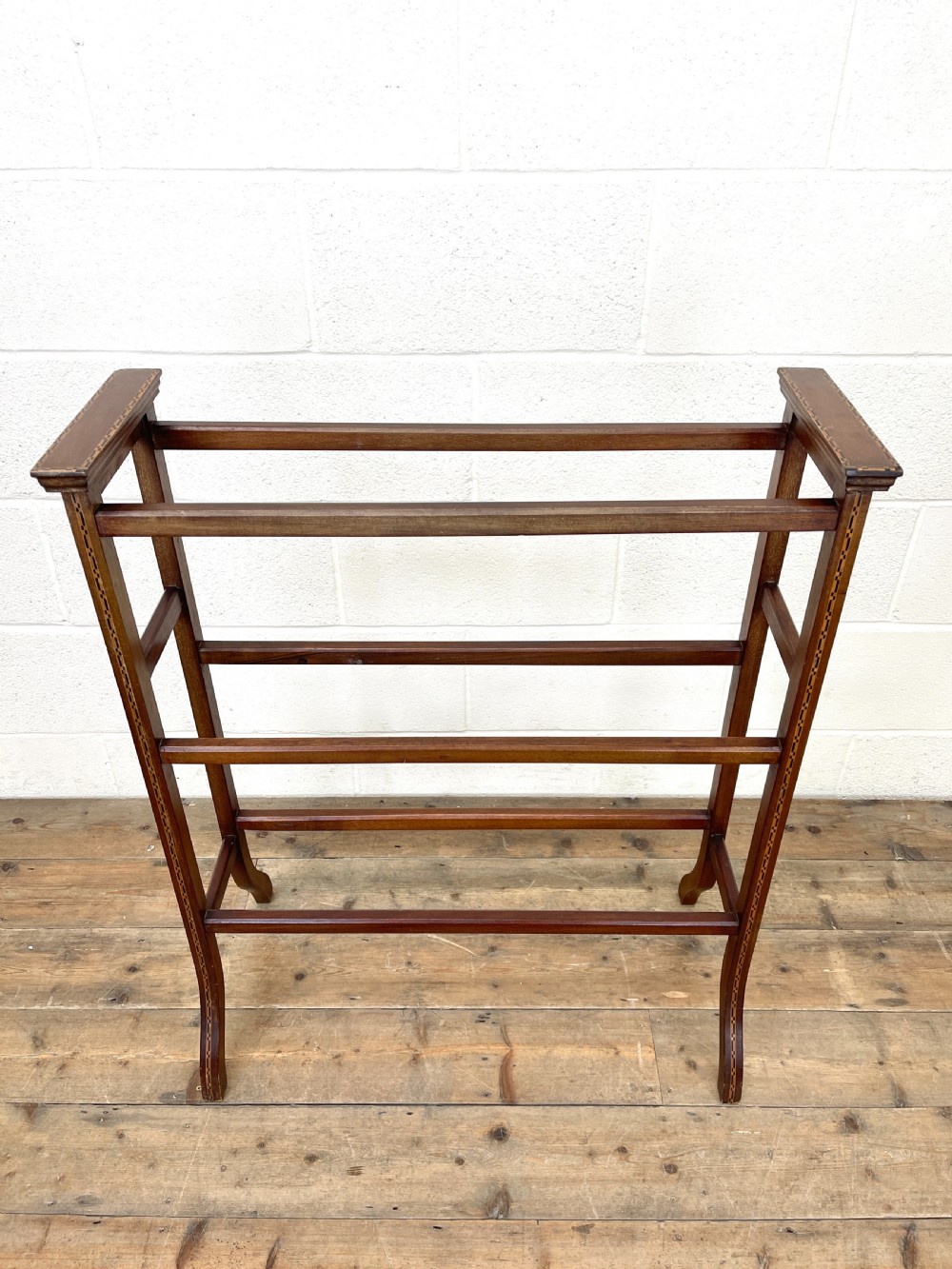 Edwardian Inlaid Mahogany Towel Rail View III