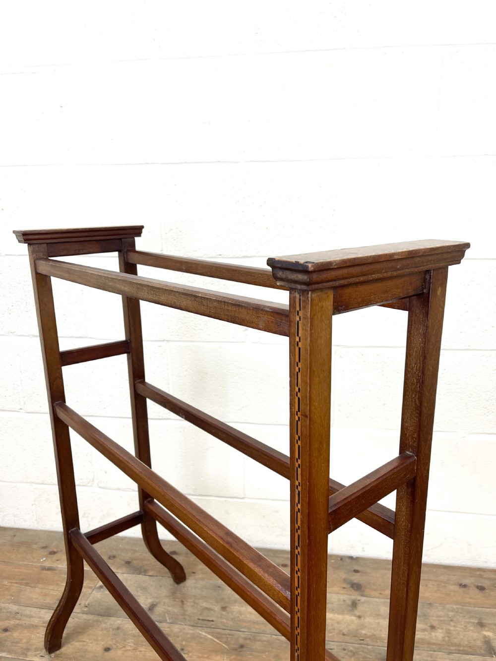 Edwardian Inlaid Mahogany Towel Rail View VI