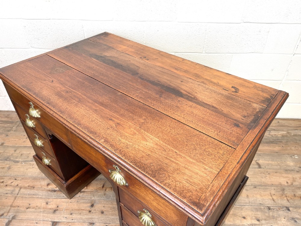 Antique Mahogany Pedestal Desk View VIII