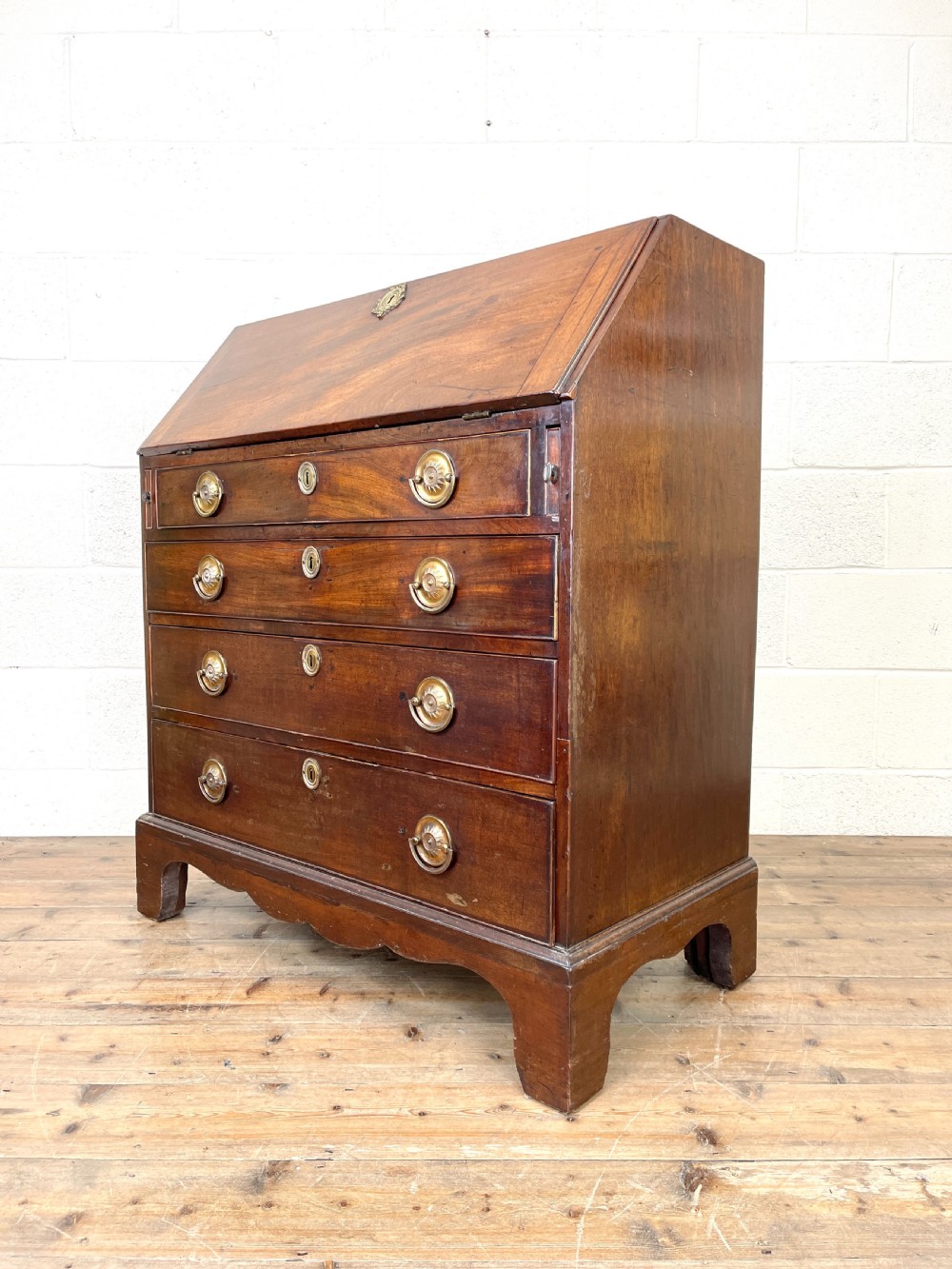 Antique 19th Century Mahogany Bureau