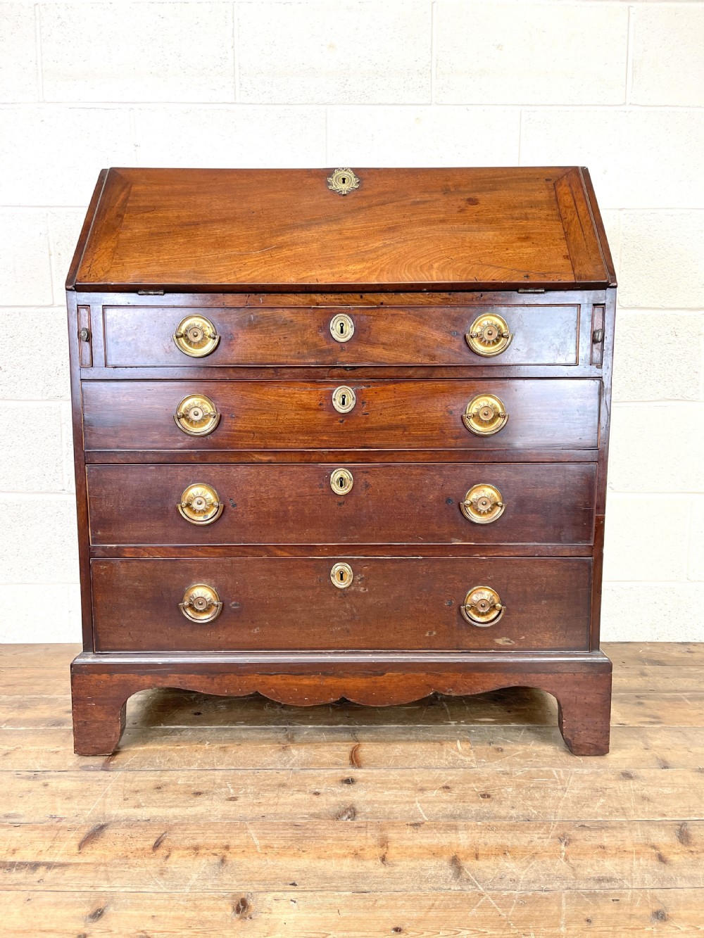 Antique 19th Century Mahogany Bureau View II