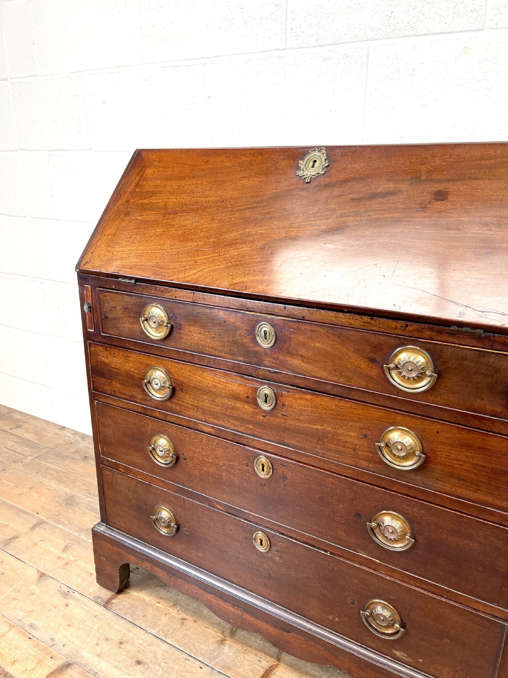 Antique 19th Century Mahogany Bureau View IV