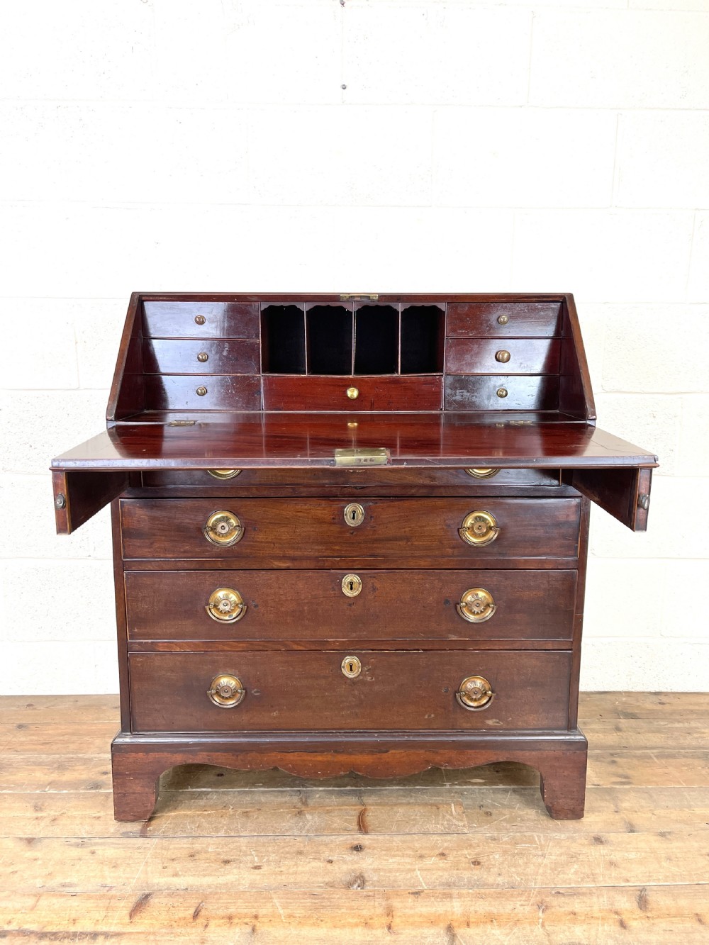 Antique 19th Century Mahogany Bureau View V