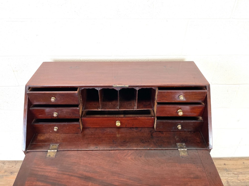 Antique 19th Century Mahogany Bureau View VII
