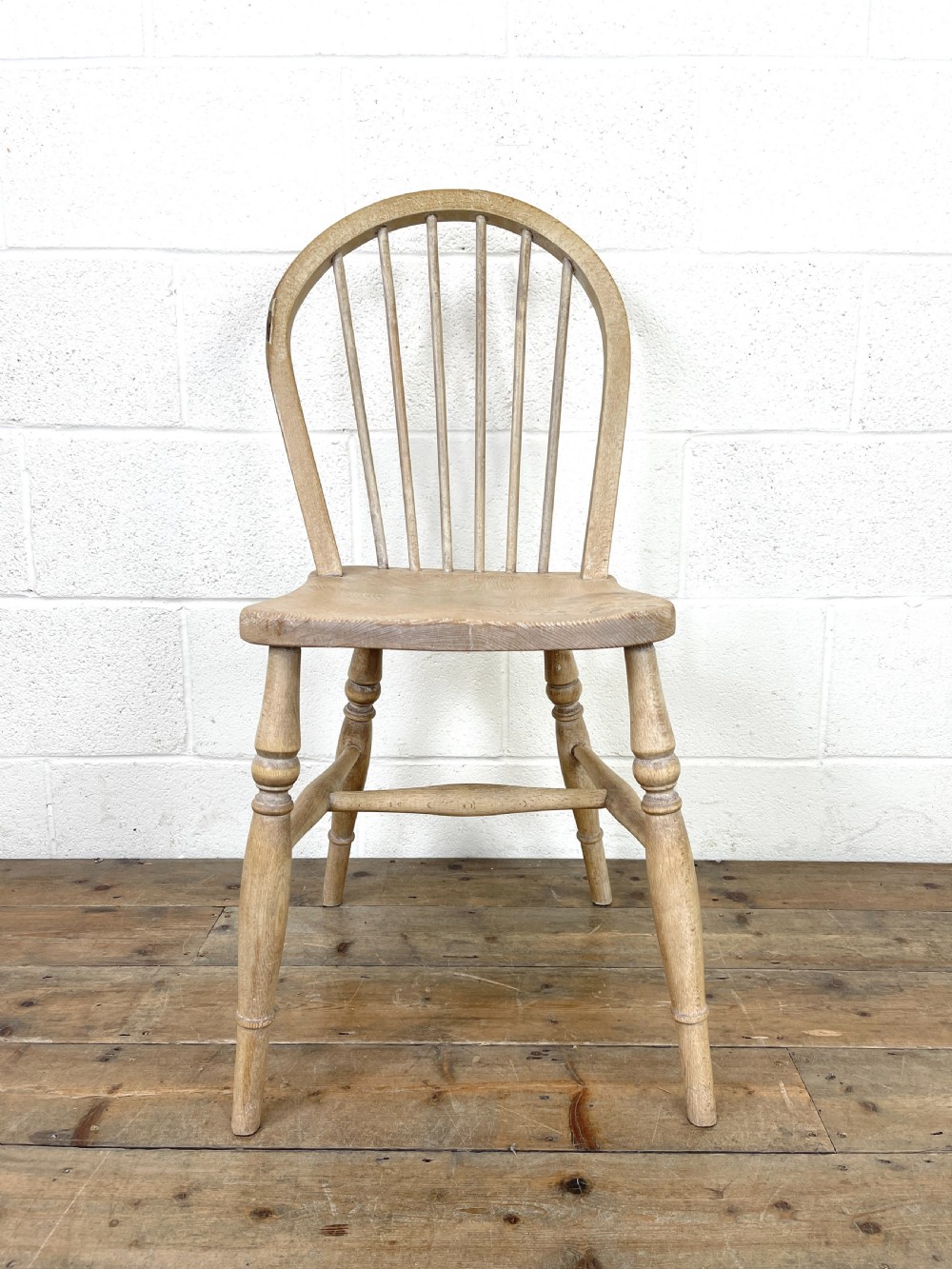 Set of Four Rustic Hoop Back Kitchen Chairs View V