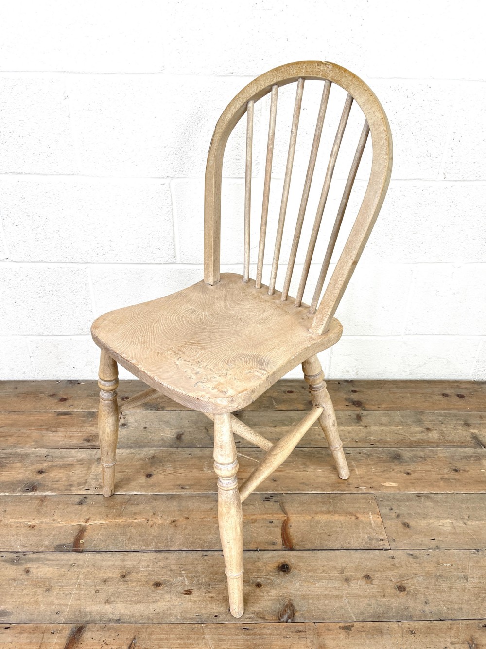 Set of Four Rustic Hoop Back Kitchen Chairs View IX