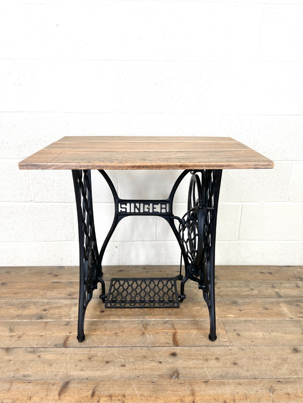 Vintage Singer Sewing Machine Treadle Table  View III