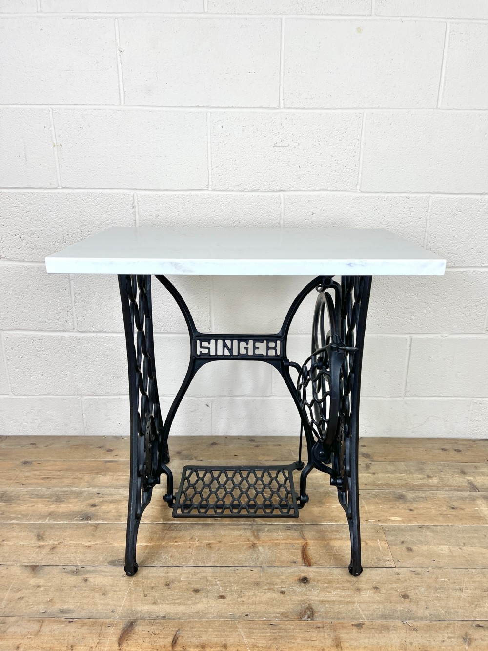 Vintage Singer Sewing Machine Treadle Table  View IV