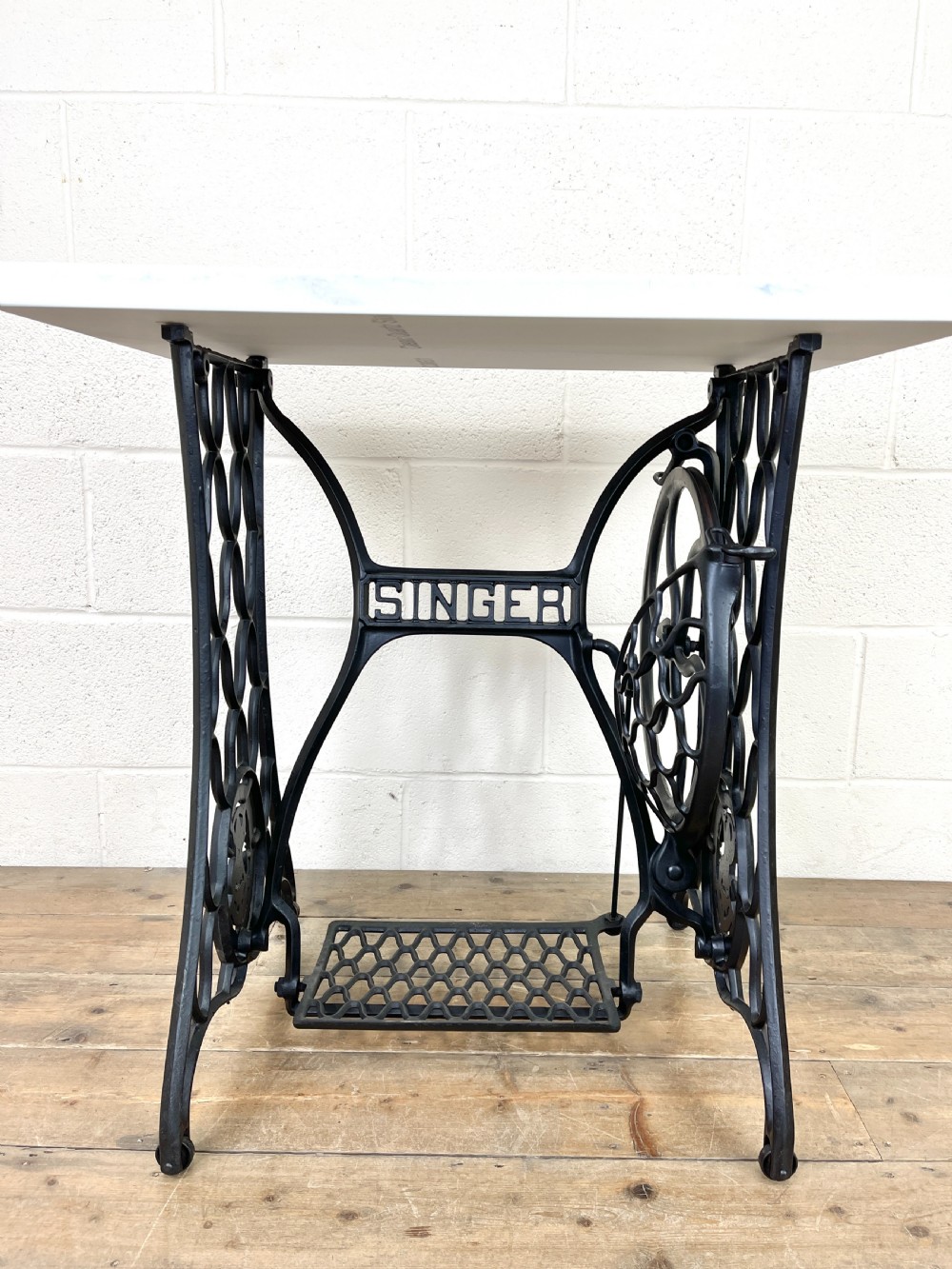 Vintage Singer Sewing Machine Treadle Table  View V