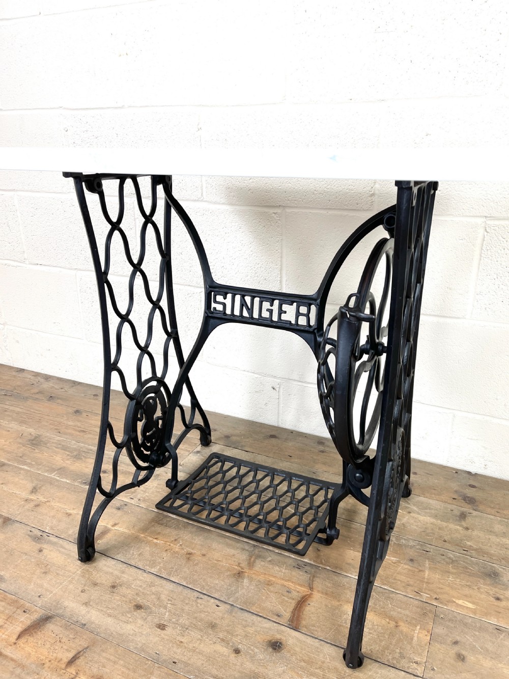 Vintage Singer Sewing Machine Treadle Table  View VI