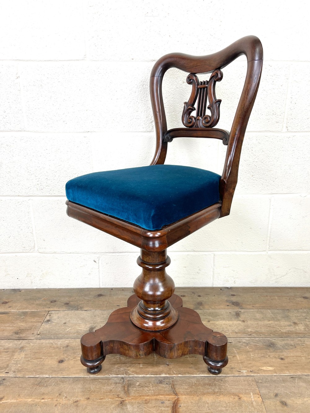 Antique Regency Rosewood Musician’s Chair View VII