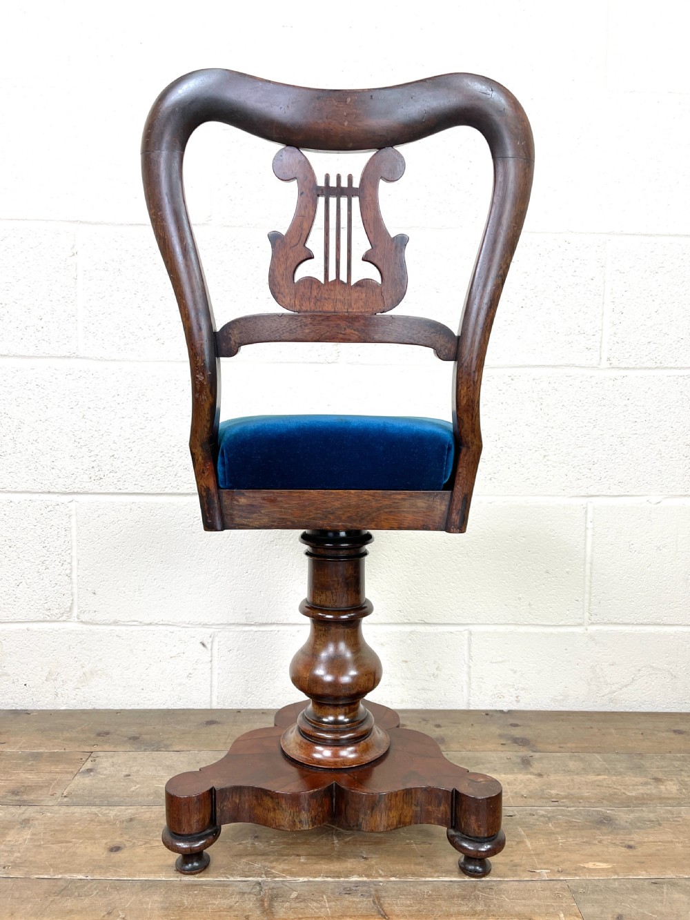 Antique Regency Rosewood Musician’s Chair View VIII